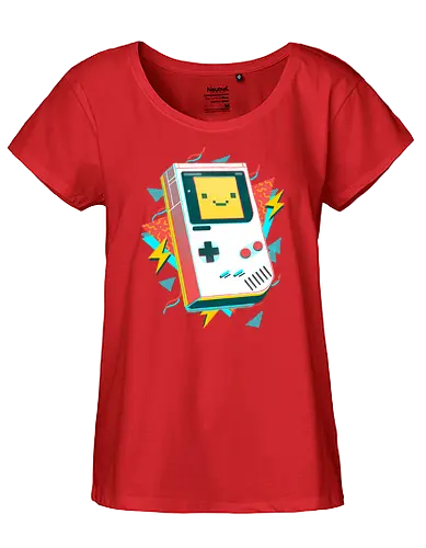 My Boy - gaming, 80s, 90s, retro, handheld, console, pixel - Fairtrade Girl Shirt