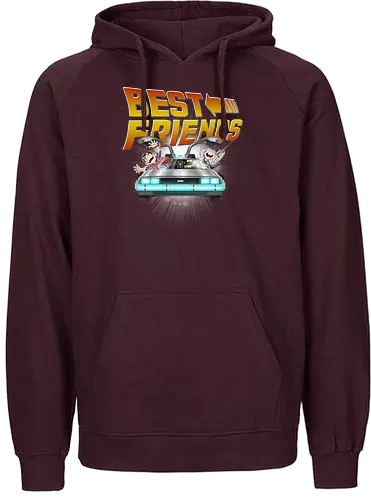Best Friends - bttf, mcfly, Future, delorn - Fairtrade Hoodie