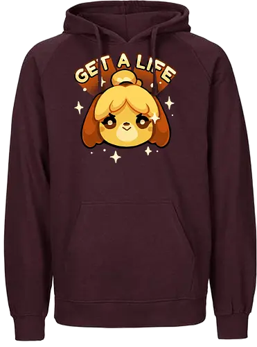 Get a Life - isabelle, animal, Crossing, island, insel - Fairtrade Hoodie