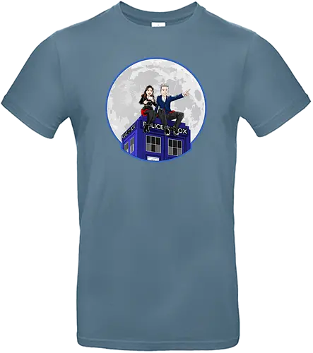 Clara and the Doctor - Doctor, clara, tardis, drwho - Standard T-Shirt
