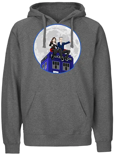 Clara and the Doctor - Doctor, clara, tardis, drwho - Fairtrade Hoodie