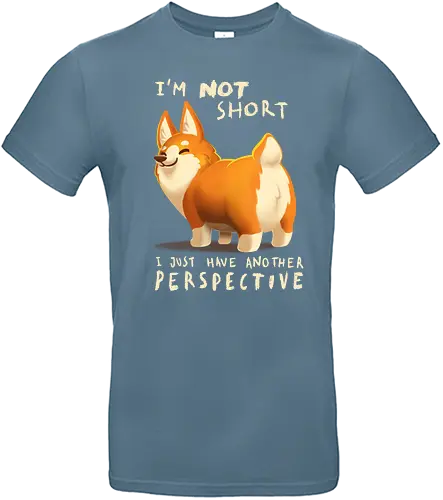 Another Perspective - dog, hund, corgi, short, klein, cute - Standard T-Shirt