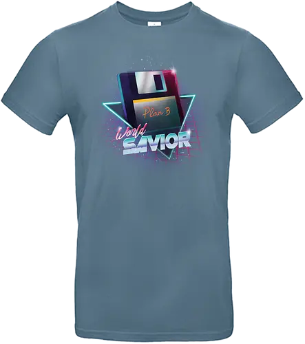 80s World’s Savior - Diskette, save, icon, retro, disk - Standard T-Shirt