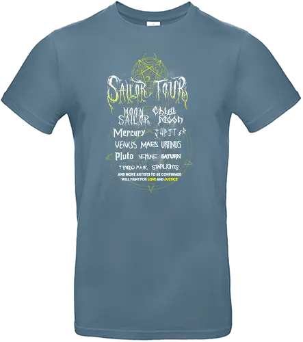 Sailor tour - sailor, moon, metal, Concert, festival, Tour, planet, Scouts, music - Standard T-Shirt
