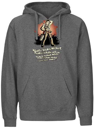 Klaatu Barada Nikto - armee der finsternis, ash, bruce campbell, army of darkConsoles - Fairtrade Hoodie