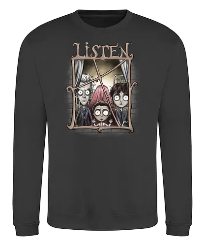 Listen - Doctor, drwho, bbc, clara, peter capaldi - Sweatshirt