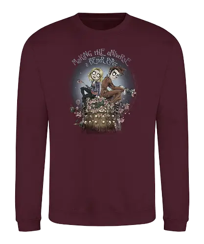Making the Universe a better Place - Doctor, drwho, bbc, david tennant, rose, dalek - Sweatshirt