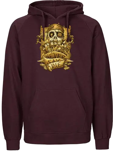 Never say die - goonies, mikey, brand, chunk, mouth, data, sloth, fratelli - Fairtrade Hoodie