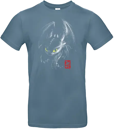 Fury ink - dragon, film, movie, serie, night, japan, sumi-e - Standard T-Shirt