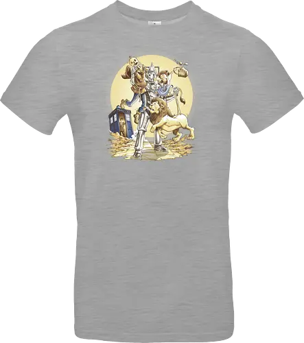 Planet of Oz - drwho, bbc, tardis, david tennant, cybermen, wizard of oz, zauberer von oz, dorothy, vogelscheuche, blechmann, löwe, Doctor - Standard T-Shirt