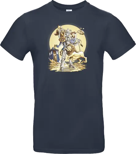Planet of Oz - drwho, bbc, tardis, david tennant, cybermen, wizard of oz, zauberer von oz, dorothy, vogelscheuche, blechmann, löwe, Doctor - Standard T-Shirt