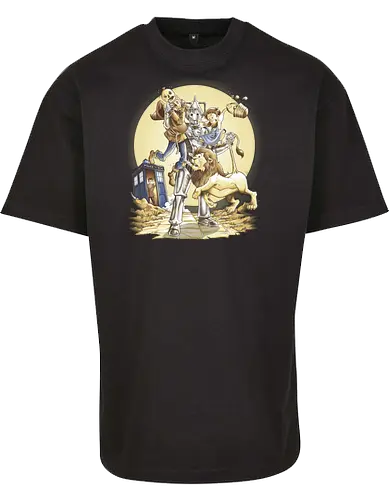 Planet of Oz - drwho, bbc, tardis, david tennant, cybermen, wizard of oz, zauberer von oz, dorothy, vogelscheuche, blechmann, löwe, Doctor - BYB Oversize T-Shirt 
