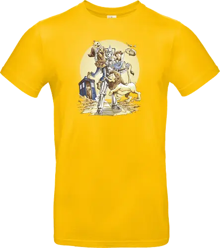 Planet of Oz - drwho, bbc, tardis, david tennant, cybermen, wizard of oz, zauberer von oz, dorothy, vogelscheuche, blechmann, löwe, Doctor - Standard T-Shirt