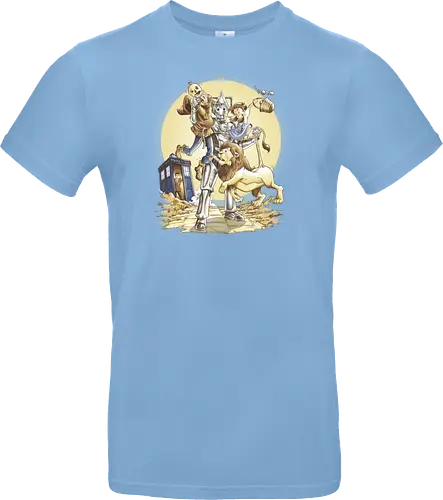 Planet of Oz - drwho, bbc, tardis, david tennant, cybermen, wizard of oz, zauberer von oz, dorothy, vogelscheuche, blechmann, löwe, Doctor - Standard T-Shirt