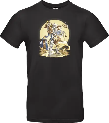 Planet of Oz - drwho, bbc, tardis, david tennant, cybermen, wizard of oz, zauberer von oz, dorothy, vogelscheuche, blechmann, löwe, Doctor - Standard T-Shirt