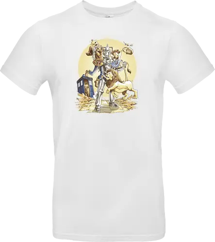 Planet of Oz - drwho, bbc, tardis, david tennant, cybermen, wizard of oz, zauberer von oz, dorothy, vogelscheuche, blechmann, löwe, Doctor - Standard T-Shirt