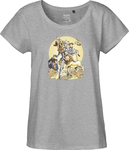 Planet of Oz - drwho, bbc, tardis, david tennant, cybermen, wizard of oz, zauberer von oz, dorothy, vogelscheuche, blechmann, löwe, Doctor - Fairtrade Girl Shirt