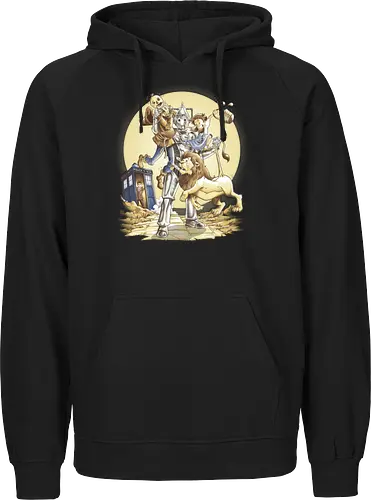Planet of Oz - drwho, bbc, tardis, david tennant, cybermen, wizard of oz, zauberer von oz, dorothy, vogelscheuche, blechmann, löwe, Doctor - Fairtrade Hoodie