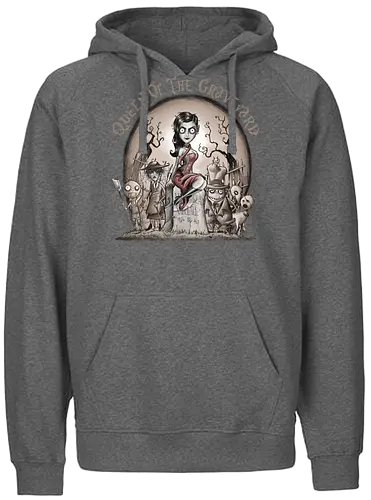 Queen of the Graveyard - vampire, lenna vamp - Fairtrade Hoodie