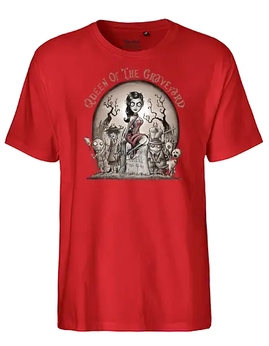 Queen of the Graveyard - vampire, lenna vamp - Fairtrade T-Shirt