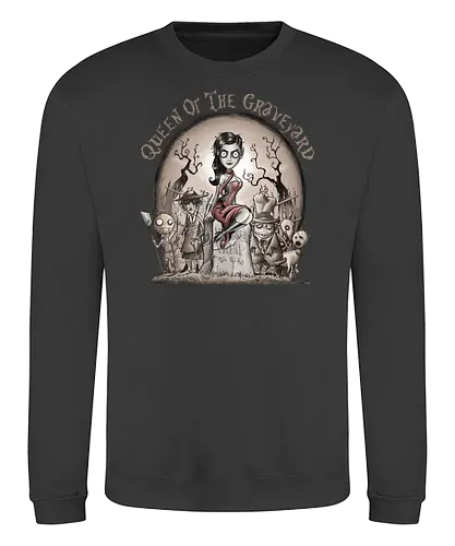Queen of the Graveyard - vampire, lenna vamp - Sweatshirt