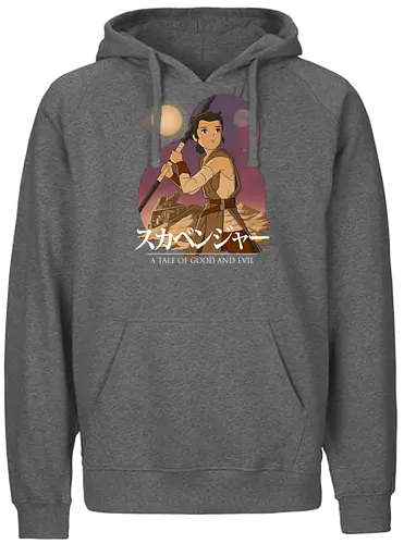 Scavenger - space opera, anime, mashup, sci fi, science fiction, the force - Fairtrade Hoodie