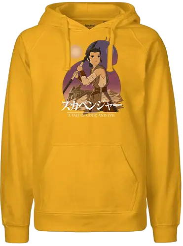 Scavenger - space opera, anime, mashup, sci fi, science fiction, the force - Fairtrade Hoodie