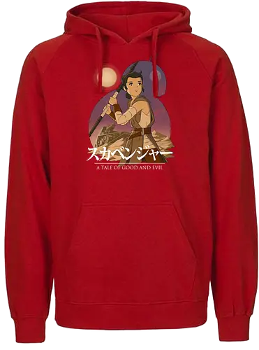 Scavenger - space opera, anime, mashup, sci fi, science fiction, the force - Fairtrade Hoodie