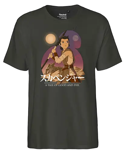 Scavenger - space opera, anime, mashup, sci fi, science fiction, the force - Fairtrade T-Shirt