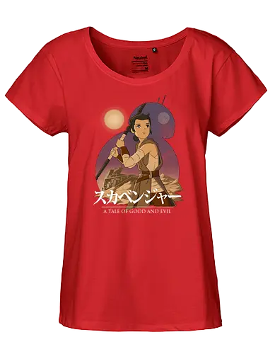 Scavenger - space opera, anime, mashup, sci fi, science fiction, the force - Fairtrade Girl Shirt