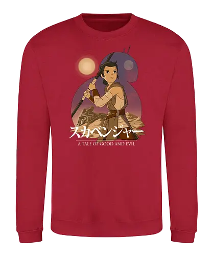 Scavenger - space opera, anime, mashup, sci fi, science fiction, the force - Sweatshirt