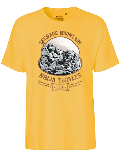 Teenage Mountain Ninja - tmnt, mount rushmore - Fairtrade T-Shirt