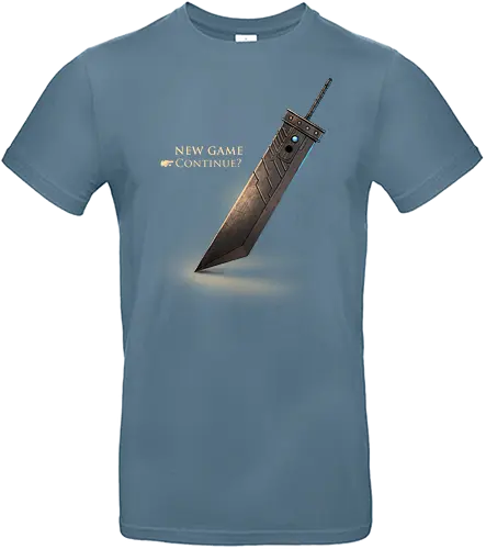 Re-Continue - gaming, ff7, ffvii, cloud, continue - Standard T-Shirt