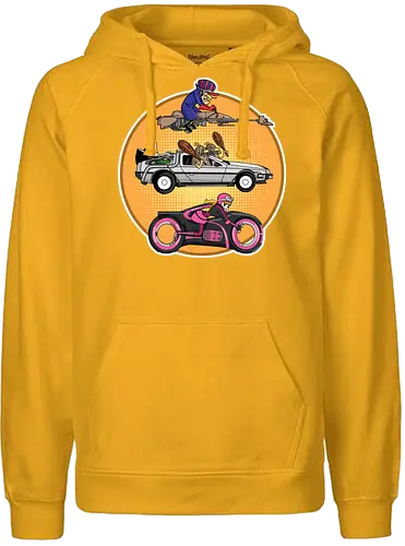 Wacky and Beyond - wacky races, autorennen total, tron, speeder bike, dick dastardly, the slag brothers, penelope pitstop, delorn - Fairtrade Hoodie