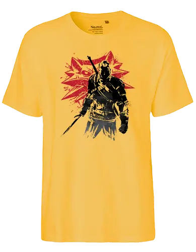 The Witcher Sumi-e - the witcher, white wolf, merch, merchandise, sumi, japan, japanisch - Fairtrade T-Shirt