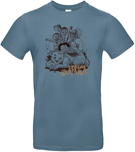 Africa - saqman, africa, afrika, lion, löwe, kinder, kids, fun, cute, niedlich - Standard T-Shirt