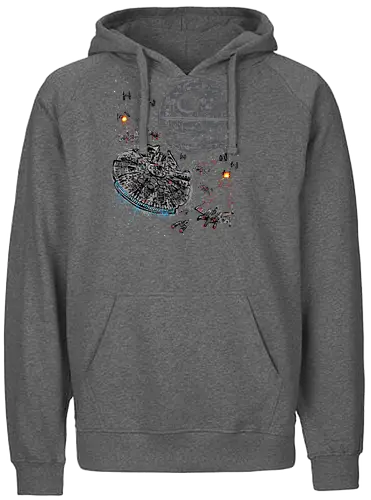 The Last Great Battle - dark side, dark force, dark lord, trooper, sturmtruppen, battle, sci fi, science fiction, nerd, space opera, film, serie, Trooper - Fairtrade Hoodie