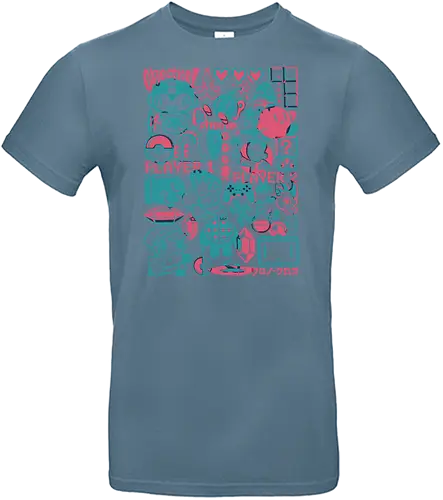 Let’s Play - gaming, Collage, fun, console, classic gaming - Standard T-Shirt