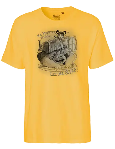 Every night the same - monster, bed, bett, schlafen, kind, grusel, creepy - Fairtrade T-Shirt