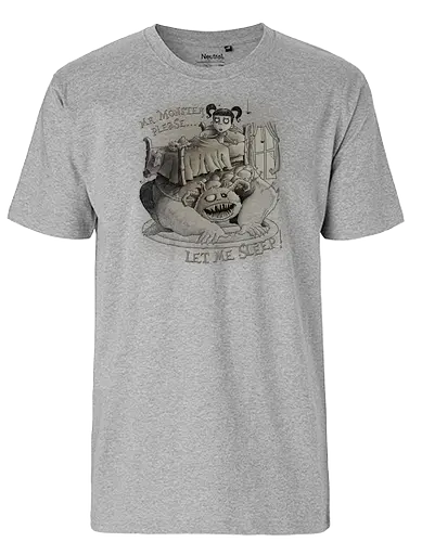 Every night the same - monster, bed, bett, schlafen, kind, grusel, creepy - Fairtrade T-Shirt