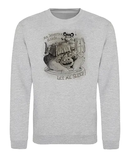 Every night the same - monster, bed, bett, schlafen, kind, grusel, creepy - Sweatshirt