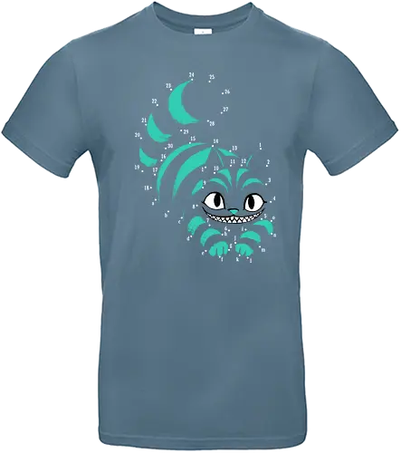 Point to point - alice, alice in wonderland, grinsekatze, cat, cheshire cat - Standard T-Shirt