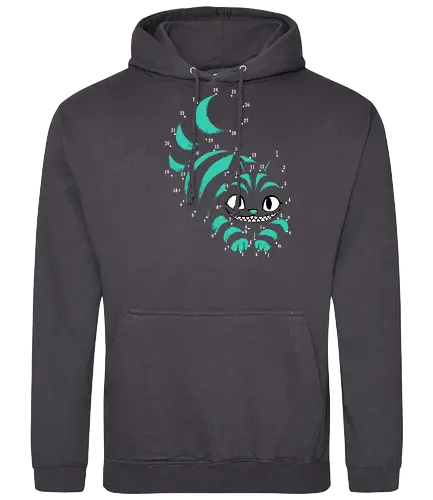 Point to point - alice, alice in wonderland, grinsekatze, cat, cheshire cat - Standard Hoodie
