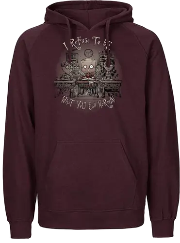 Different - different, school, normal, I refuse, bully, nerd, geek - Fairtrade Hoodie