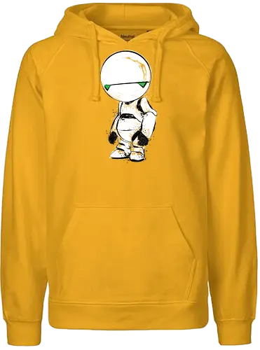 Paranoid Android - douglas adams, 42, marvin, manic depression, bipolar disorder - Fairtrade Hoodie