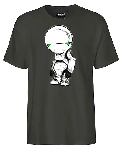 Paranoid Android - douglas adams, 42, marvin, manic depression, bipolar disorder - Fairtrade T-Shirt