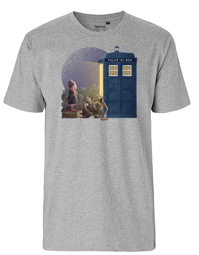 When you come for me - doctor, who, dr who, tardis, scifi - Fairtrade T-Shirt