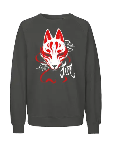 Kitsune mask - kitsune, mask, fuchs, nippon, japan - Fairtrade Sweatshirt