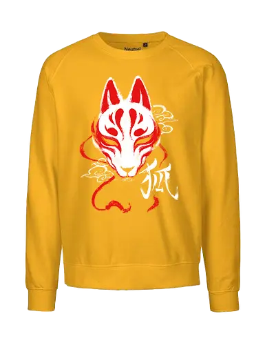 Kitsune mask - kitsune, mask, fuchs, nippon, japan - Fairtrade Sweatshirt