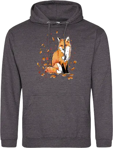 Fox in the Night - fox, fuchs, art, kunst, cute, niedlich - Standard Hoodie